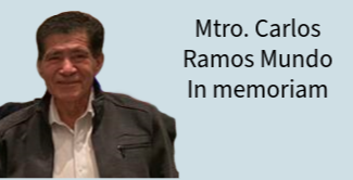 Lamentamos el fallecimiento del Mtro. Carlos Ramos Mundo